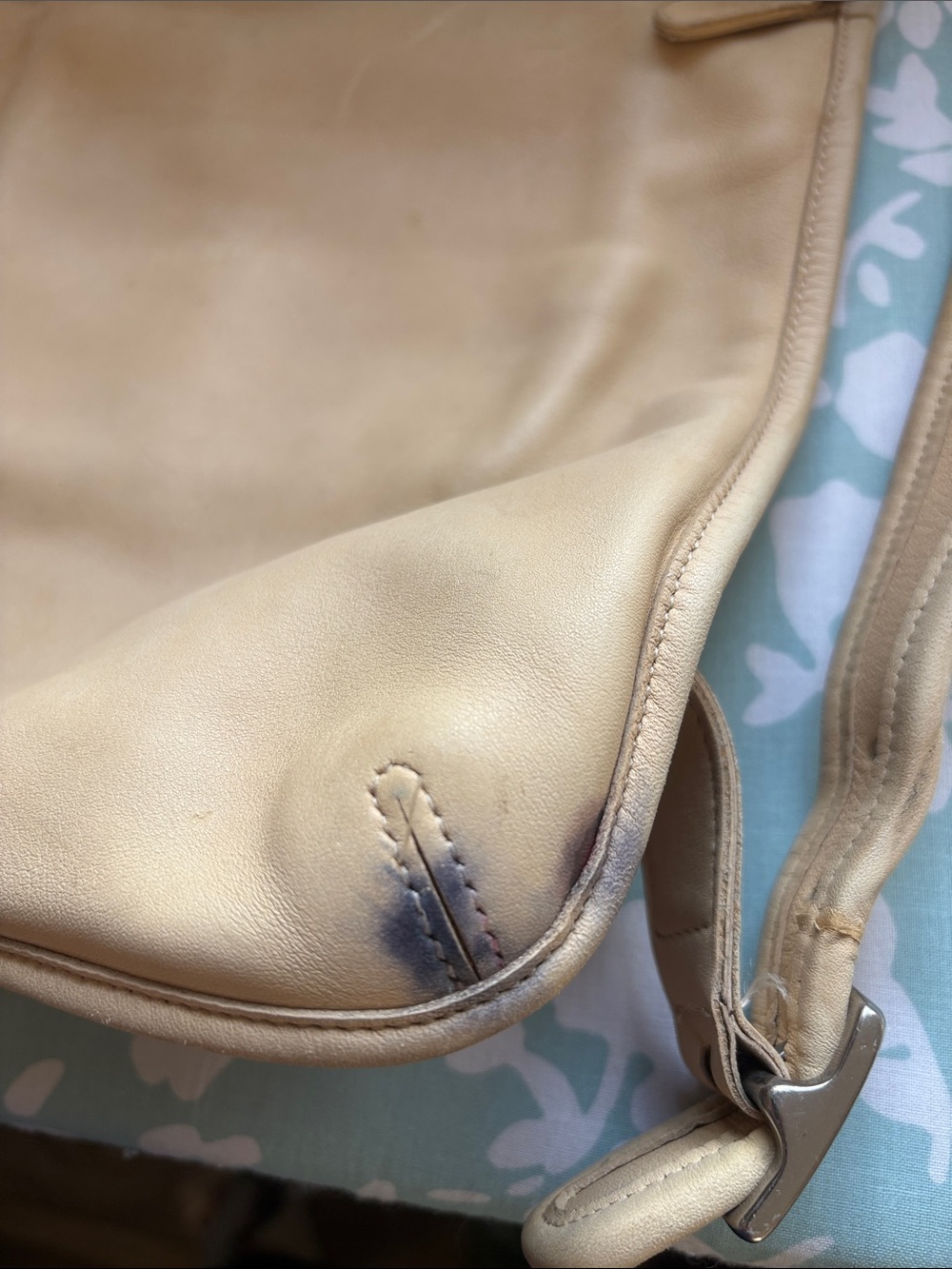 Coach Slim Hippie Backpack Beige Leather - Picture 7 of 9